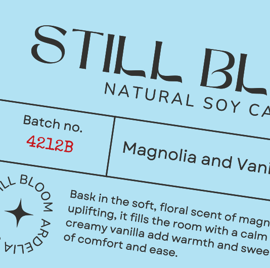 Label design before background removal
