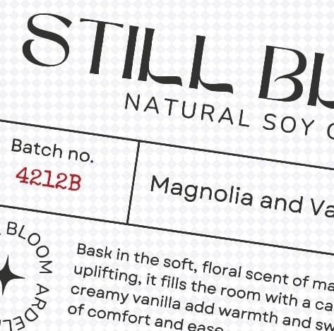 Label design cutout with transparent background